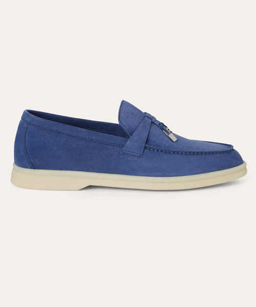 A-39100<br><b>LORO PIANA</b><br>썸머 참스 스웨이드 로퍼</b><br>[매장가-100만원대]