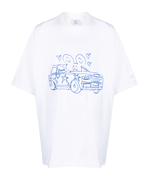 T-29362<br><b>VETEMENTS</b><br>일러스트레이션 프린트 코튼 티셔츠</b><br>[매장가-100만원대]