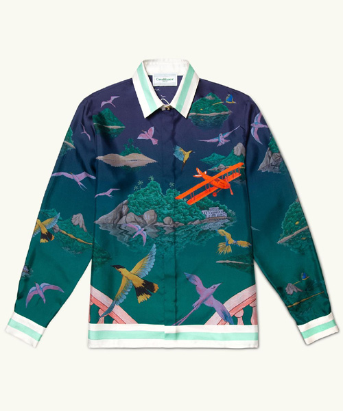 S-4986<br><b>CASA BLANCA</b><br>OCEAN RESORT LONG-SLEEVED SHIRT</b><br>[매장가-100만원대]