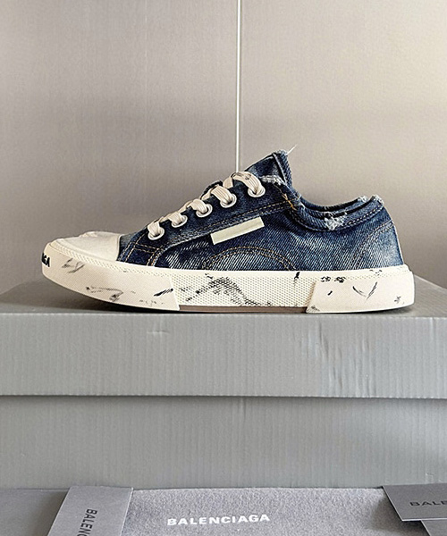 A-39008<br><b>BALENCIAGA</b><br>파리 로우탑 데님 스니커즈</b><br>[매장가-100만원대]