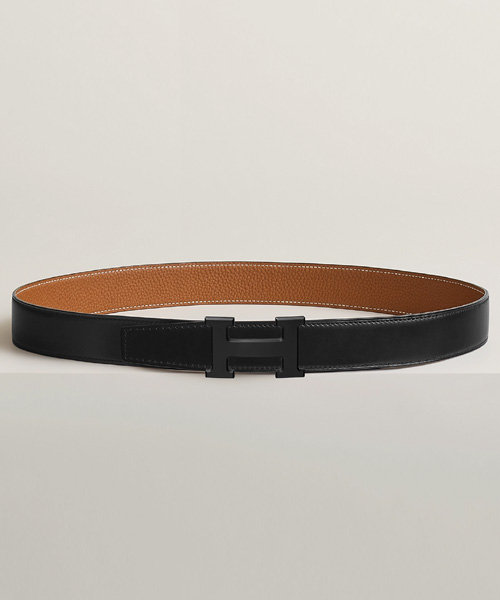 A-38889<br><b>HERMES</b><br>H 버클 & 리버서블 가죽 스트랩 32MM</b><br>[매장가-100만원대]