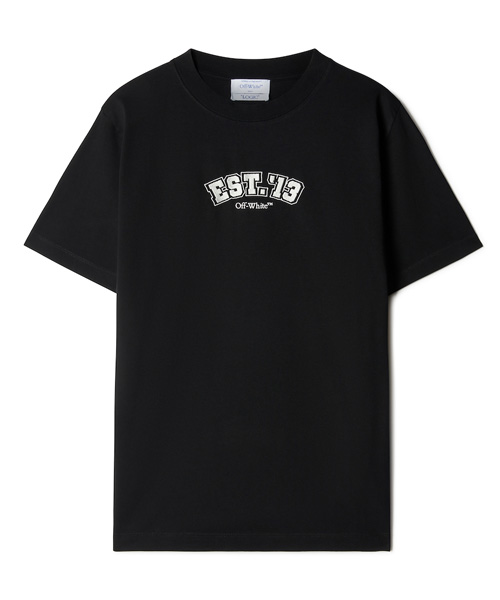 T-29529<br><b>OFF-WHITE</b><br>EST 자수 코튼 티셔츠</b><br>[매장가-60만원대]