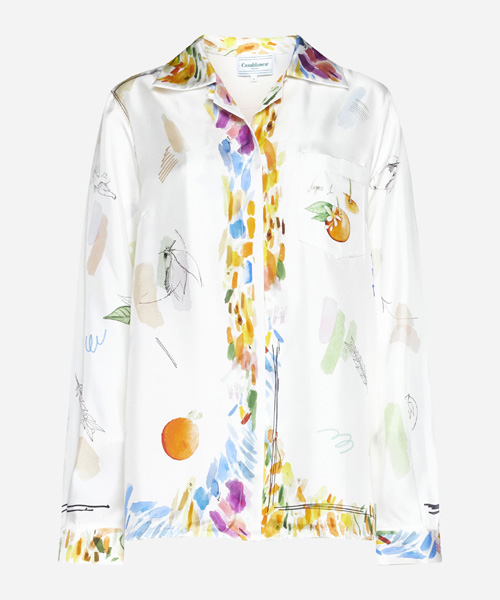 S-4996<br><b>CASA BLANCA</b><br>WORK IN PROGRESS SILK SHIRT</b><br>[매장가-100만원대]