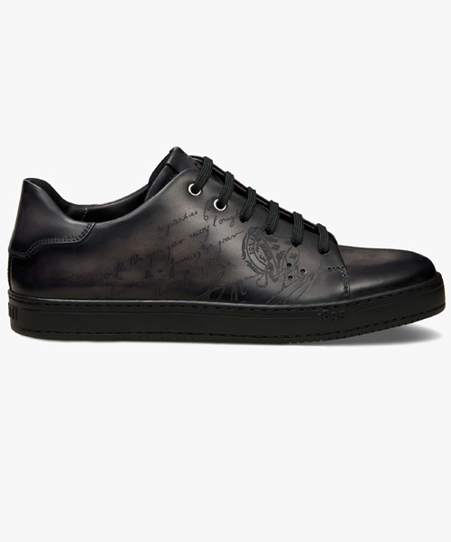 A-38993<br><b>BERLUTI</b><br>그래픽 스크리토 가죽 스니커즈</b><br>[매장가-200만원대]