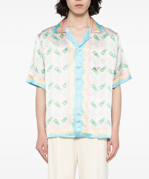 S-5016<br><b>CASA BLANCA</b><br>PING PONG SILK SHIRT</b><br>[매장가-100만원대]