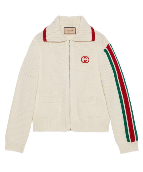 JK-22909<br><b>GUCCI</b><br>로고 자수 울 니트 집업 가디건</b><br>[매장가-300만원대]