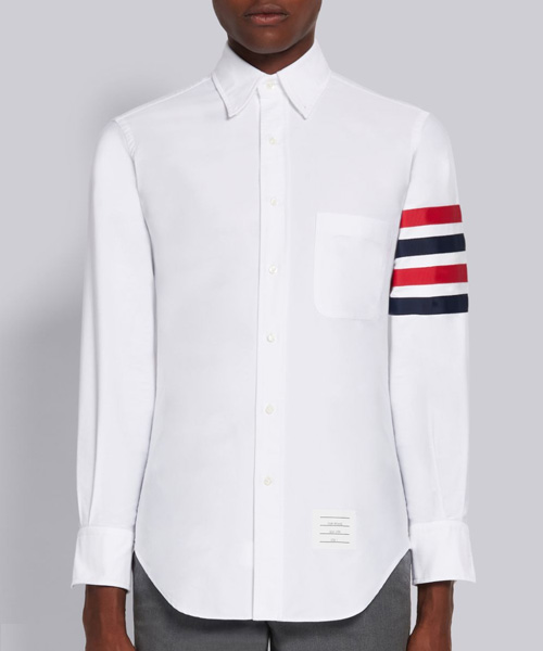 S-4970<br><b>THOM BROWNE</b><br>코튼 옥스퍼드 그로그랭 4바 클래식 셔츠</b><br>[매장가-70만원대]