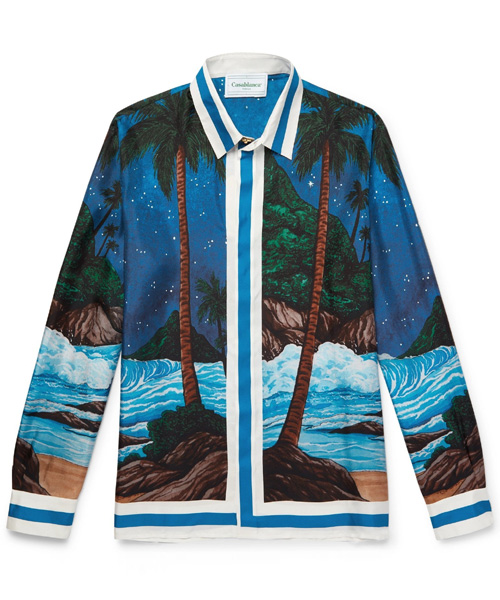 S-4989<br><b>CASA BLANCA</b><br>PRINTED SILK-TWILL SHIRT</b><br>[매장가-100만원대]