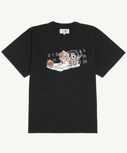 T-29341<br><b>MAISON MARGIELA</b><br>캣 프린트 코튼 티셔츠</b><br>[매장가-40만원대]