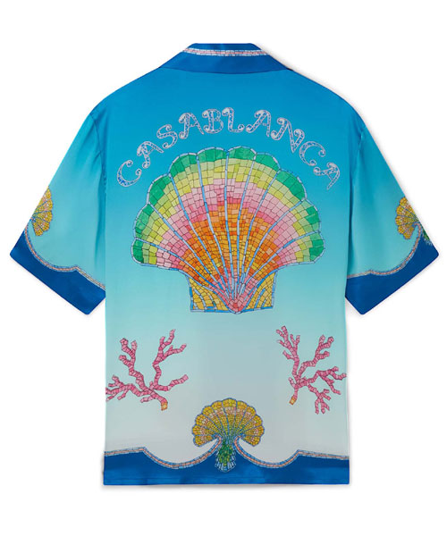 S-5028<br><b>CASA BLANCA</b><br>COQUILLAGE COLORE SILK SHIRT</b><br>[매장가-100만원대]