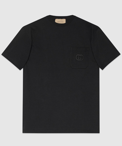 T-29340<br><b>GUCCI</b><br>포켓 로고 자수 코튼 티셔츠</b><br>[매장가-70만원대]
