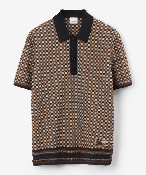 T-29531<br><b>BURBERRY</b><br>체크 코튼 폴로셔츠</b><br>[매장가-150만원대]