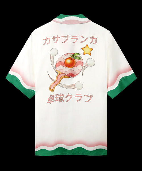 S-4993<br><b>CASA BLANCA</b><br>LE JEU DE PING PONG SILK SHIRT</b><br>[매장가-100만원대]
