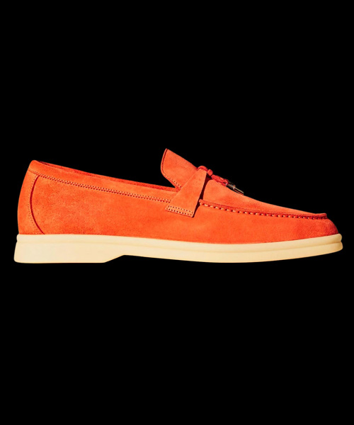 A-39105<br><b>LORO PIANA</b><br>썸머 참스 스웨이드 로퍼</b><br>[매장가-100만원대]
