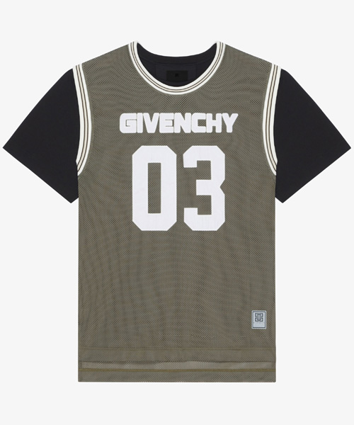 T-29466<br><b>GIVENCHY</b><br>오버랩 메쉬 티셔츠</b><br>[매장가-100만원대]