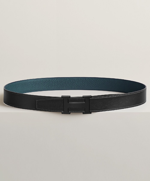 A-38888<br><b>HERMES</b><br>H 버클 & 리버서블 가죽 스트랩 32MM</b><br>[매장가-100만원대]