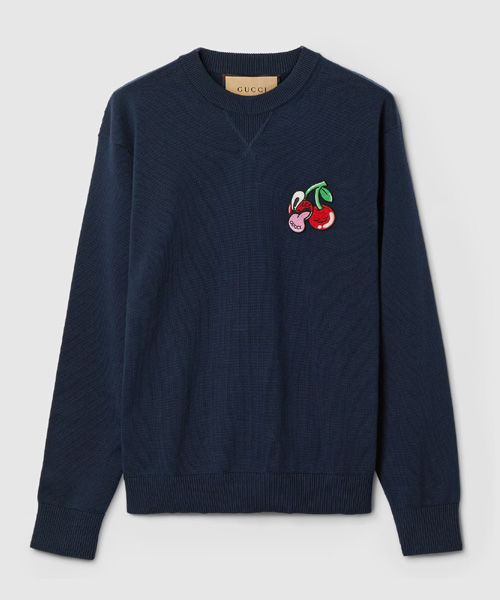 T-29527<br><b>GUCCI</b><br>체리 코튼 스웨터</b><br>[매장가-200만원대]