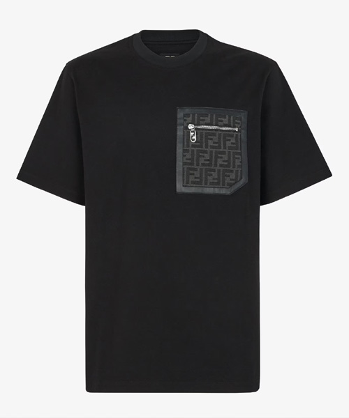 T-29503<br><b>FENDI</b><br>지퍼 포켓 코튼 티셔츠</b><br>[매장가-100만원대]
