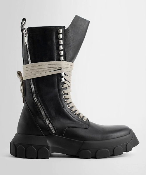 A-39131<br><b>RICK OWENS</b><br>LIDO JUMBO LACED LACE-UP BOZO BOOTS</b><br>[매장가-100만원대]