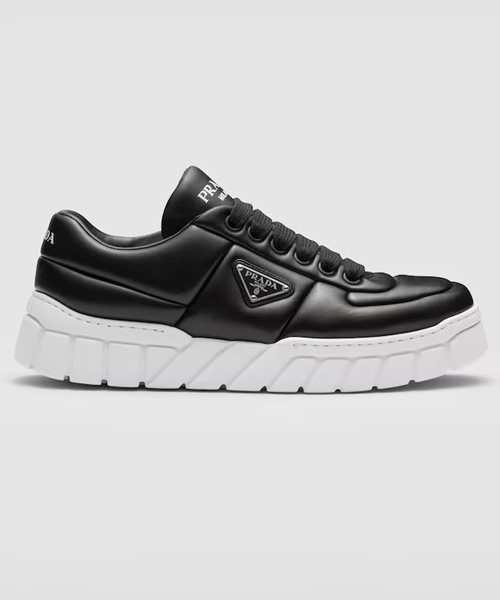 A-39144<br><b>PRADA</b><br>패디드 나파 가죽 스니커즈</b><br>[매장가-100만원대]