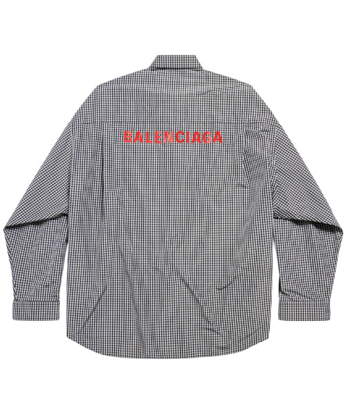 S-4964<br><b>BALENCIAGA</b><br>스트라이프 패턴 로고 셔츠</b><br>[매장가-200만원대]