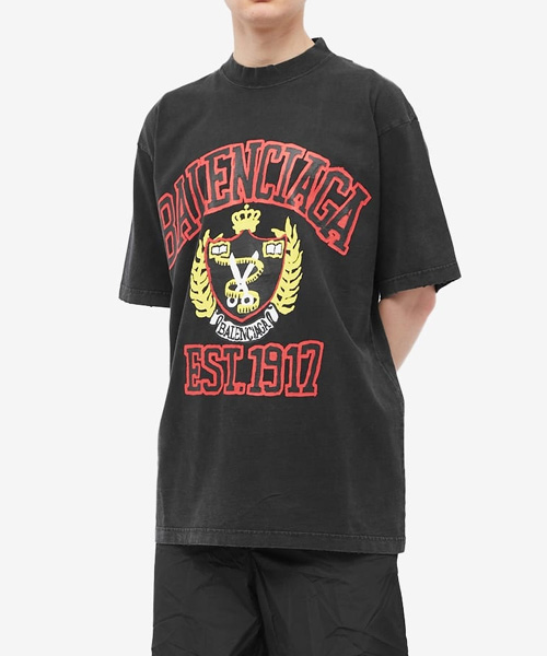 T-29428<br><b>BALENCIAGA</b><br>칼리지 코튼 티셔츠</b><br>[매장가-100만원대]