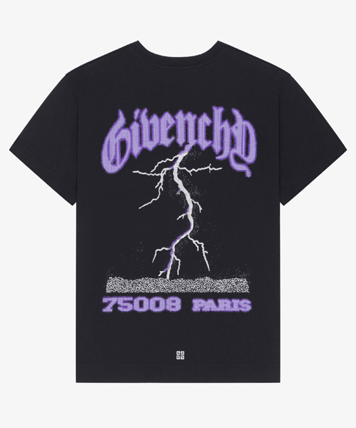 T-29364<br><b>GIVENCHY</b><br>리플렉티브 모티브 코튼 티셔츠</b><br>[매장가-90만원대]