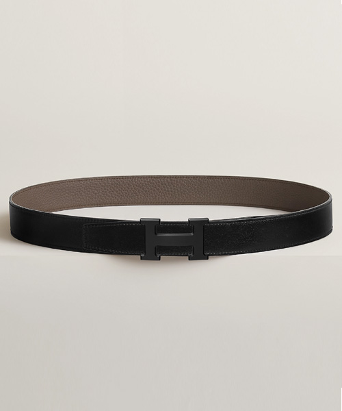 A-38890<br><b>HERMES</b><br>H 버클 & 리버서블 가죽 스트랩 32MM</b><br>[매장가-100만원대]