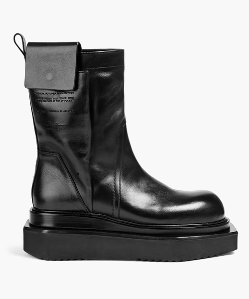 A-39229<br><b>RICK OWENS</b><br>포그포켓 사이클롭스 가죽 부츠</b><br>[매장가-200만원대]