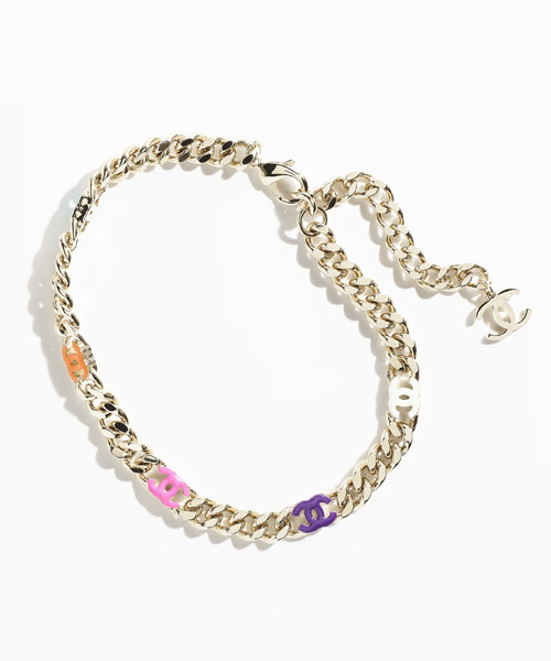 A-39089<br><b>CHANEL</b><br>로고 메탈 초커</b><br>[매장가-100만원대]