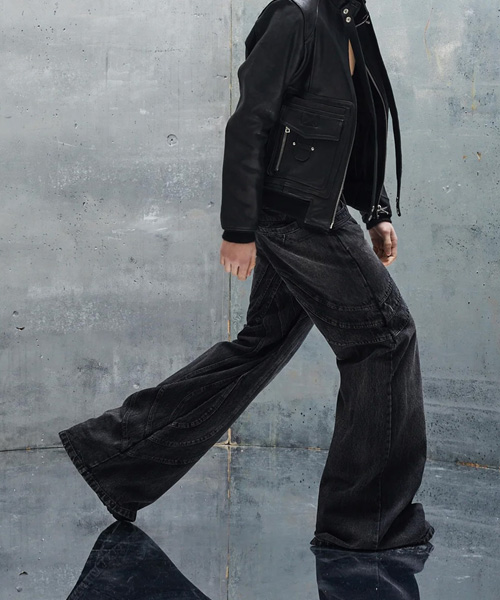 P-15335<br><b>NO/FAITH STUDIOS</b><br>HEAVY WAVE DENIM PANTS</b><br>[매장가-40만원대]