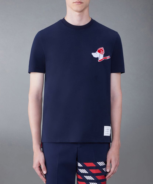 T-29660<br><b>THOM BROWNE</b><br>페스티브 저지 반소매 헥터 티</b><br>[매장가-100만원대]