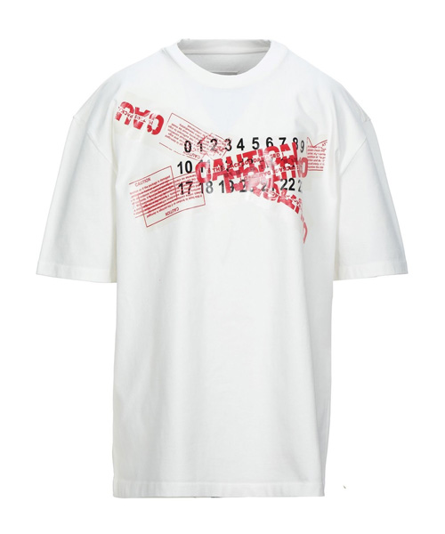 T-29605<br><b>MAISON MARGIELA</b><br>로고 프린트 코튼 티셔츠</b><br>[매장가-50만원대]