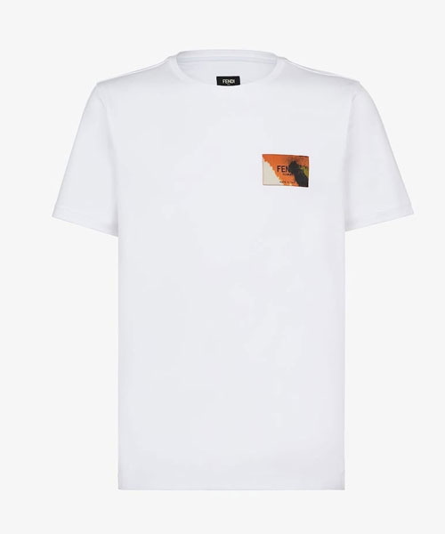 T-29591<br><b>FENDI</b><br>로고 패치 코튼 티셔츠</b><br>[매장가-100만원대]