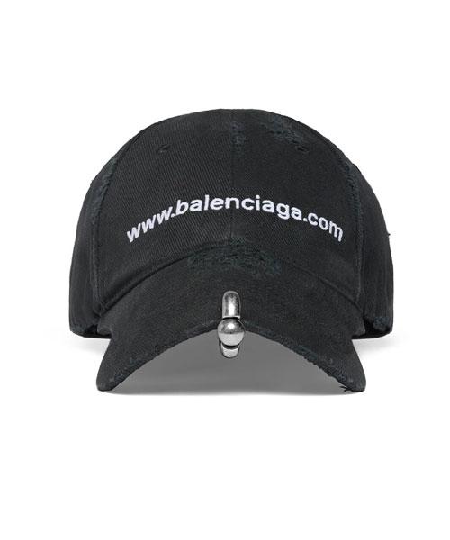 A-39580<br><b>BALENCIAGA</b><br>BAL.COM 프론트 피어싱 볼캡</b><br>[매장가-70만원대]