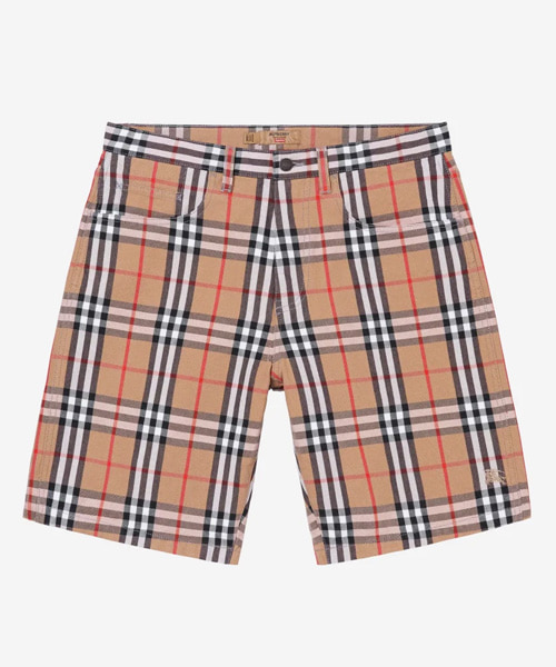 P-15514<br><b>BURBERRY x SUPREME</b><br>시그니처 패턴 데님 쇼츠</b><br>[리셀가-100만원대]
