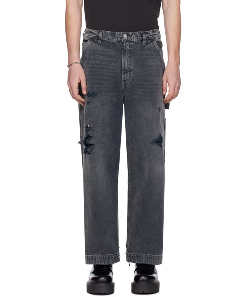 P-15479<br><b>ENFANTS RICHES DÉPRIMÉS</b><br>블랙 페인트 데님 팬츠</b><br>[매장가-100만원대]
