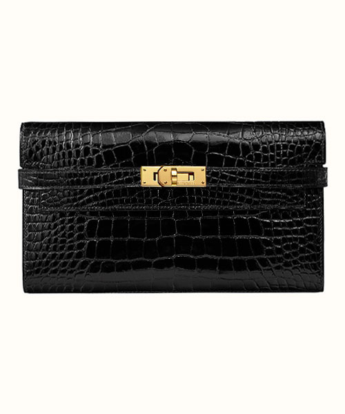 A-39505<br><b>HERMES</b><br>켈리 악어 가죽 장지갑</b><br>[매장가-2000만원대]