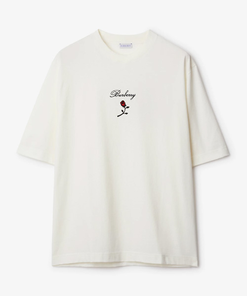 T-29688<br><b>BURBERRY</b><br>로즈 로고 코튼 티셔츠</b><br>[매장가-80만원대]