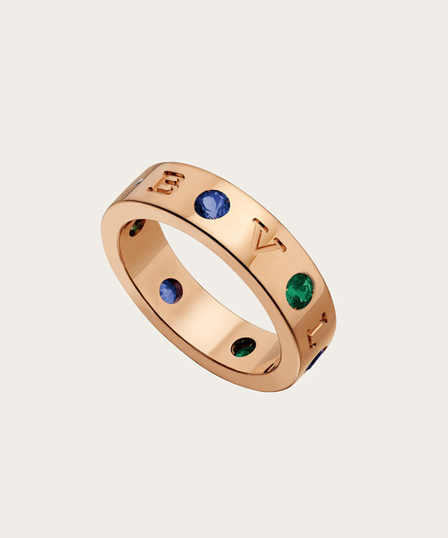 A-39403<br><b>BVLGARI</b><br>컬러 젬 스터드 제로 링</b><br>[매장가-400만원대]
