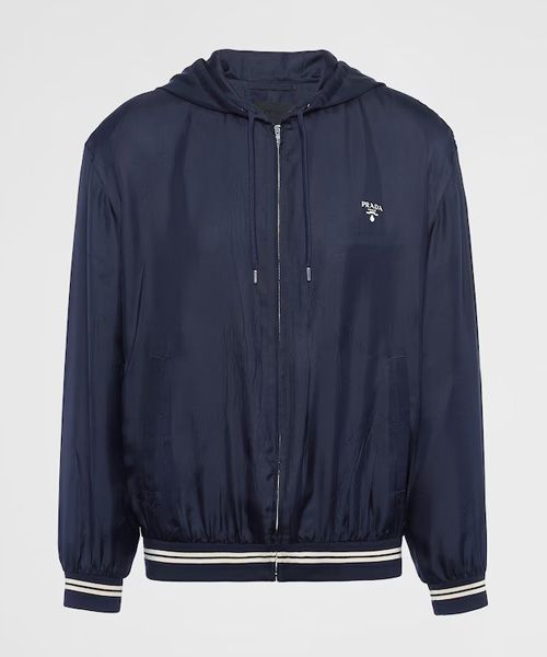 JK-22984<br><b>PRADA</b><br>실크 후디 자켓</b><br>[매장가-400만원대]
