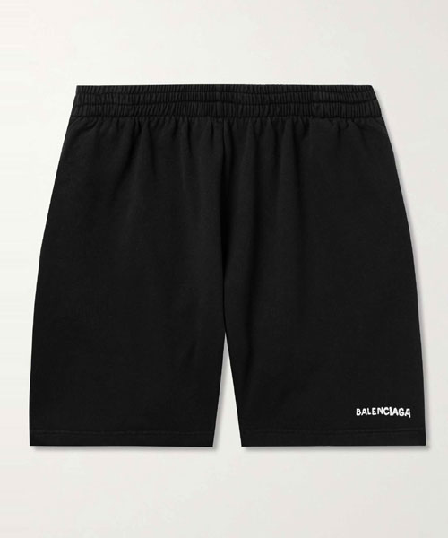 P-15505<br><b>BALENCIAGA</b><br>스트레이트 레그 로고 프린트 코튼 쇼츠</b><br>[매장가-130만원대]
