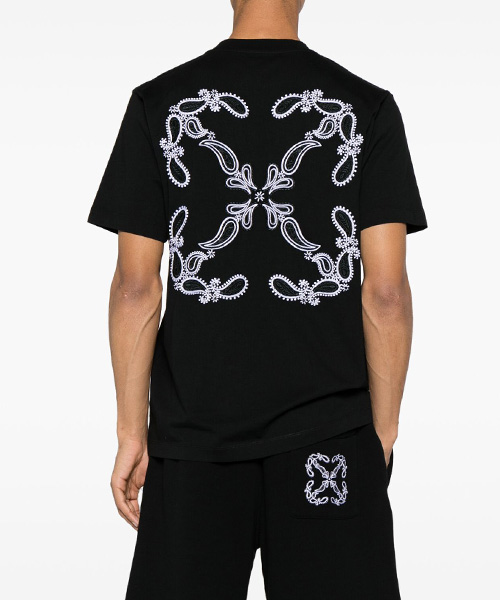 T-29585<br><b>OFF-WHITE</b><br>반다나 에로우 스케이트 티셔츠</b><br>[매장가-70만원대]