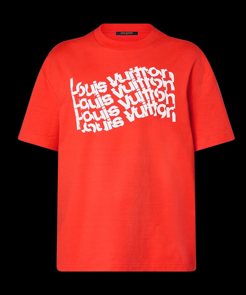 T-29633<br><b>LOUIS VUITTON</b><br>멀티 로고 프린트 코튼 티셔츠</b><br>[매장가-100만원대]