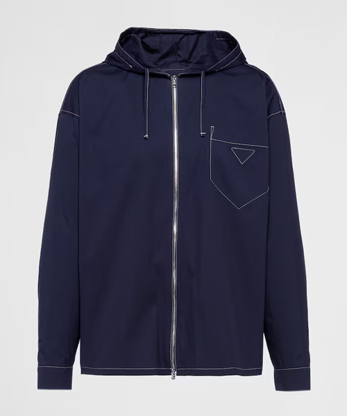 JK-23020<br><b>PRADA</b><br>스트레치 코튼 후드 셔츠 자켓</b><br>[매장가-170만원대]