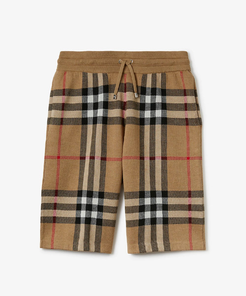 P-15495<br><b>BURBERRY</b><br>체크 실크 울 쇼츠</b><br>[매장가-90만원대]