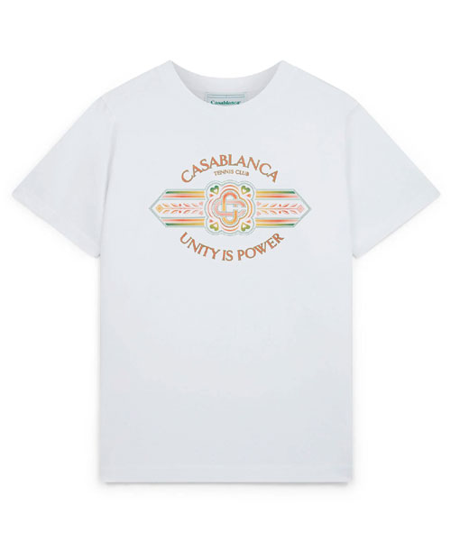 T-29654<br><b>CASA BLANCA</b><br>UNITY IS POWER 코튼 티셔츠</b><br>[매장가-40만원대]
