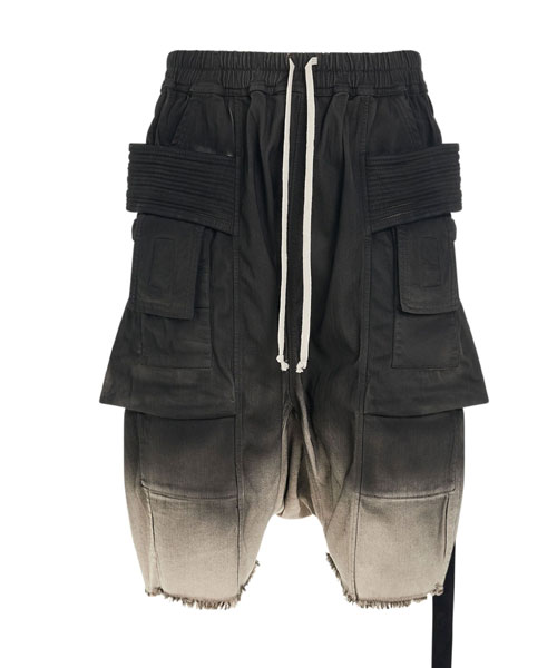 P-15508<br><b>RICK OWENS</b><br>크리치 데님 카고 하프 팬츠</b><br>[매장가-150만원대]