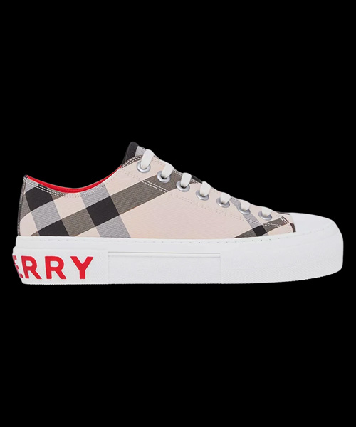 A-39360<br><b>BURBERRY</b><br>체크 코튼 스니커즈</b><br>[매장가-70만원대]