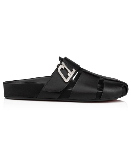 A-39489<br><b>CHRISTIAN LOUBOUTIN</b><br>ABUBIZZ 로고 레더 피셔맨 샌들</b><br>[매장가-150만원대]
